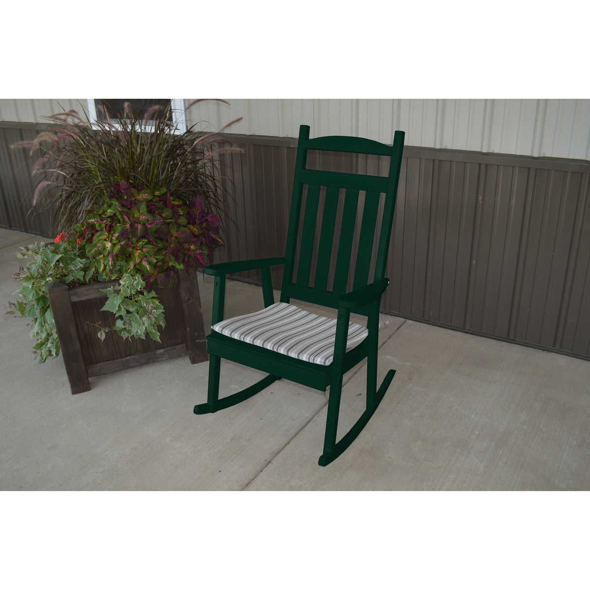 Olive Gray Porch Rocker E99686