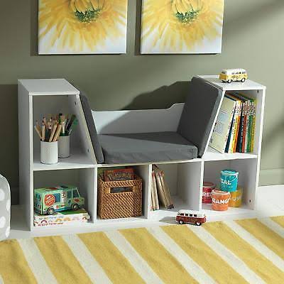 White Bookcase with Reading Nook Toy H4005