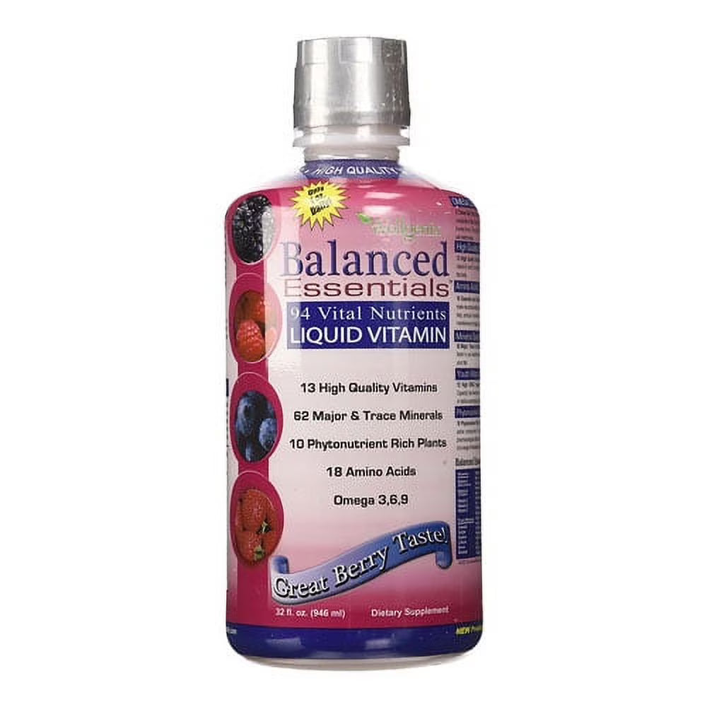 94 Vital Nutrients Liquid Vitamin, Berry, 32 Oz L67632