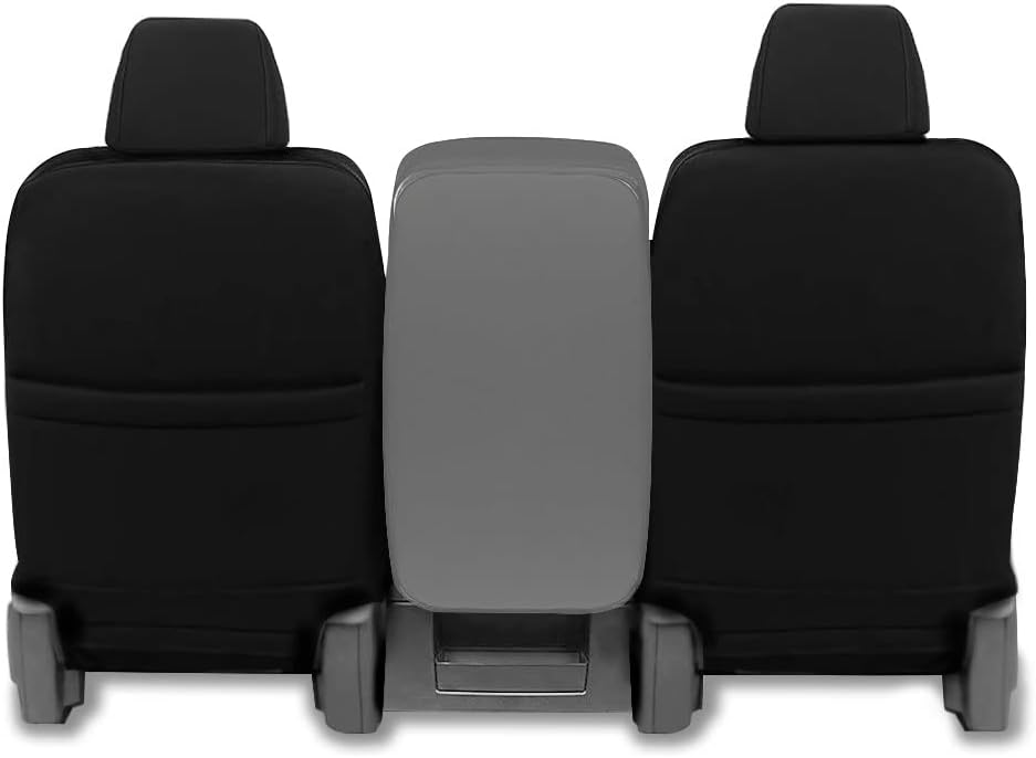 Gray & Black Neoprene Front Seat Covers F12659