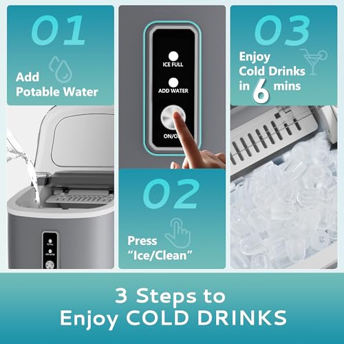 Portable Countertop Ice Maker with Carry Handle A8537