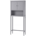 Gray Over The Toilet Bathroom Storage Cabinet D31348