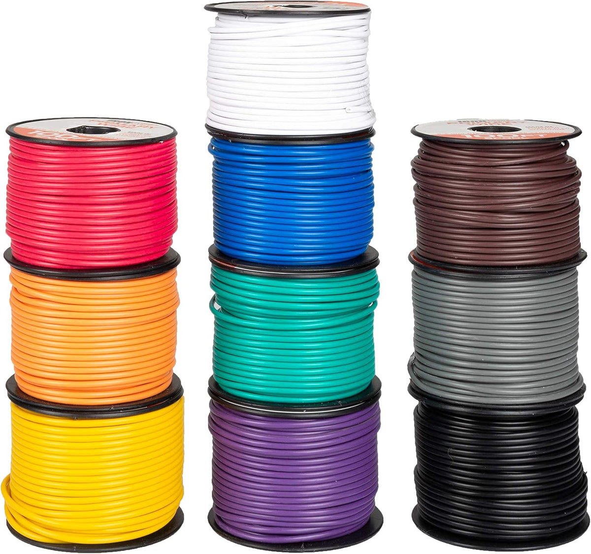14 Gauge Copper Clad Aluminum Automotive Wire 100 Ft per Roll Pack of 2 H859