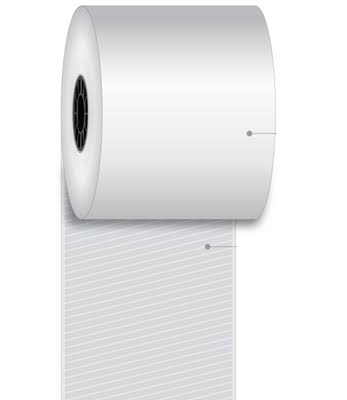 Linerless Receipt Paper Roll - 12/Case N497336