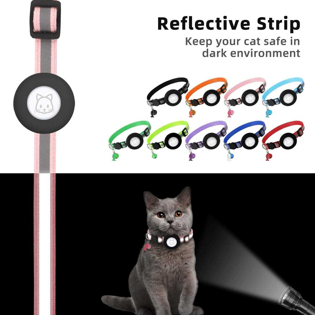 Cat Collar with Bell and Safety Buckle F9759
