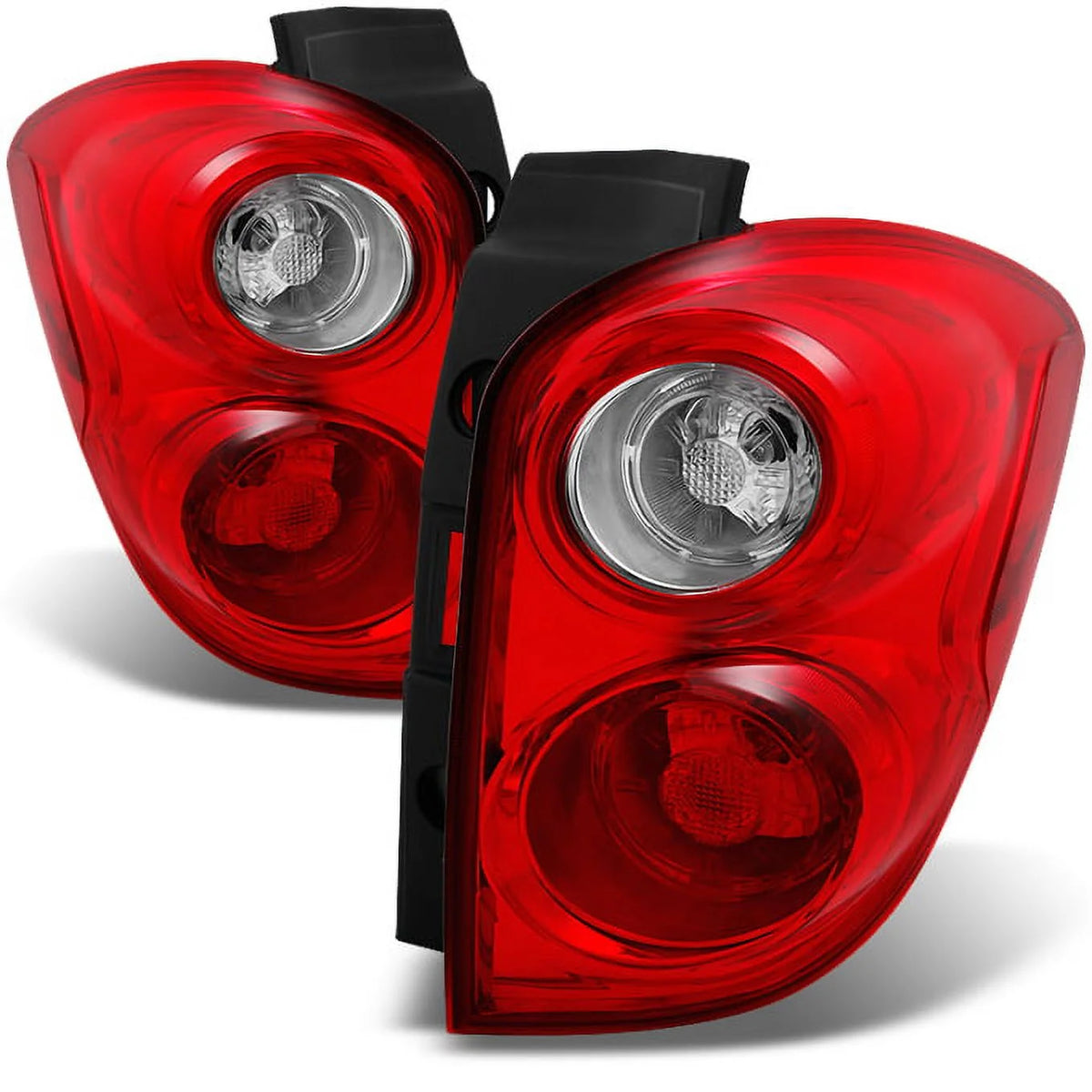 Red Clear Tail Lights Pair Set G2734