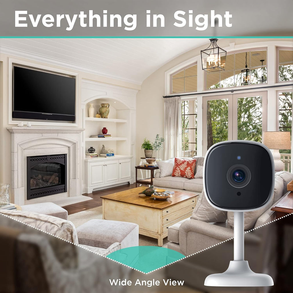 2 Pack Wi-Fi Smart Indoor Camera with 2-Way Audio and Night Vision F132738
