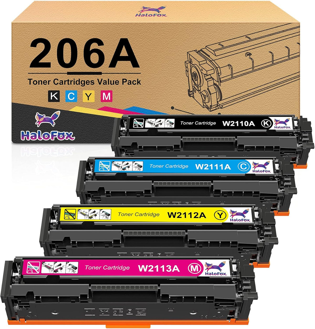 Black Cyan Yellow Magenta 4-Pack Toner Cartridge R88322