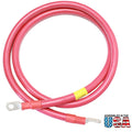 2/0 Red Battery Interconnect Cable 10 ft 3/8x22 Lugs Y26610