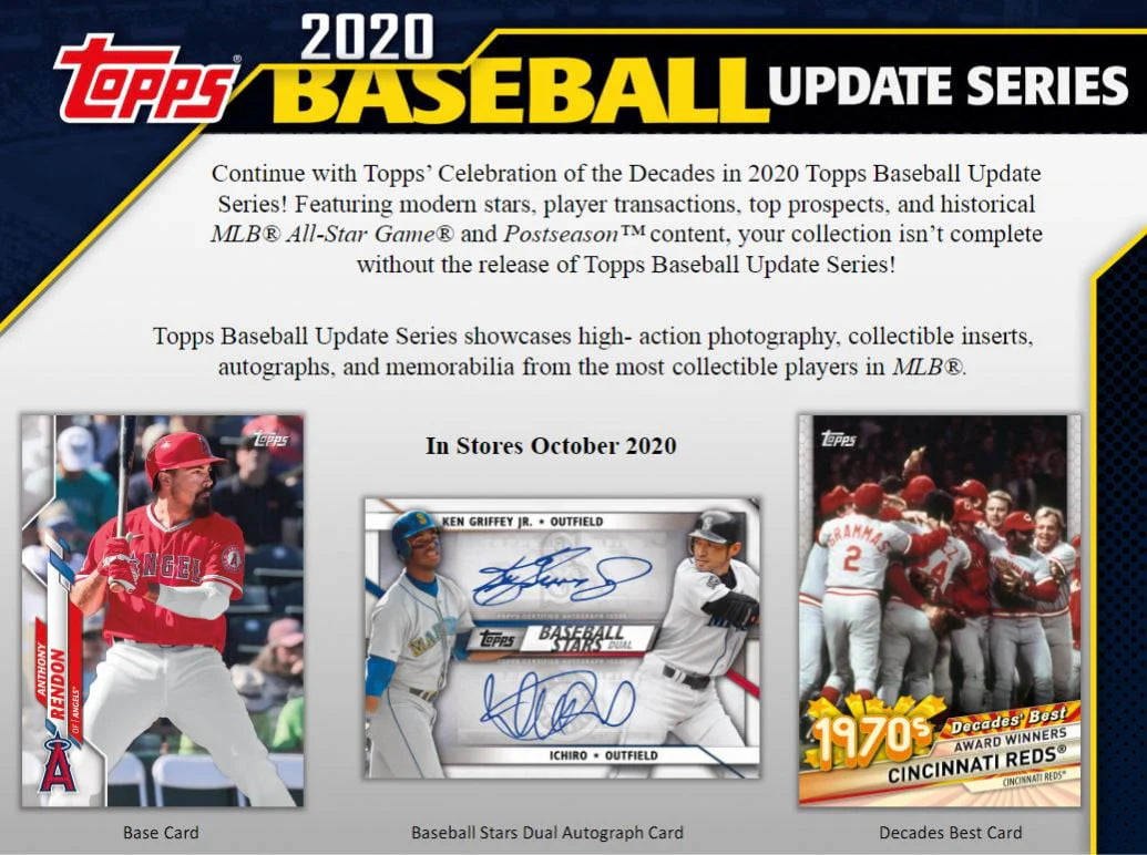 Topps Updates MLB Baseball Trading Cards Hanger Box 67 Cards K609389