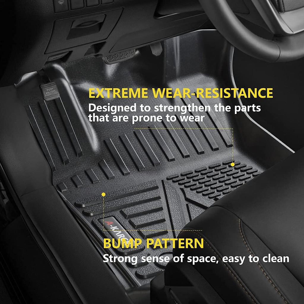 Car Floor Mats for 2018-2021 Tacoma Double Cab Automatic, 1st and 2nd Row L44815