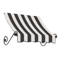 Black/White Stripe Fixed Awning H27973