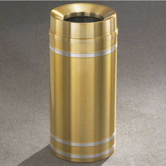 Satin Brass Waste Receptacle Y899