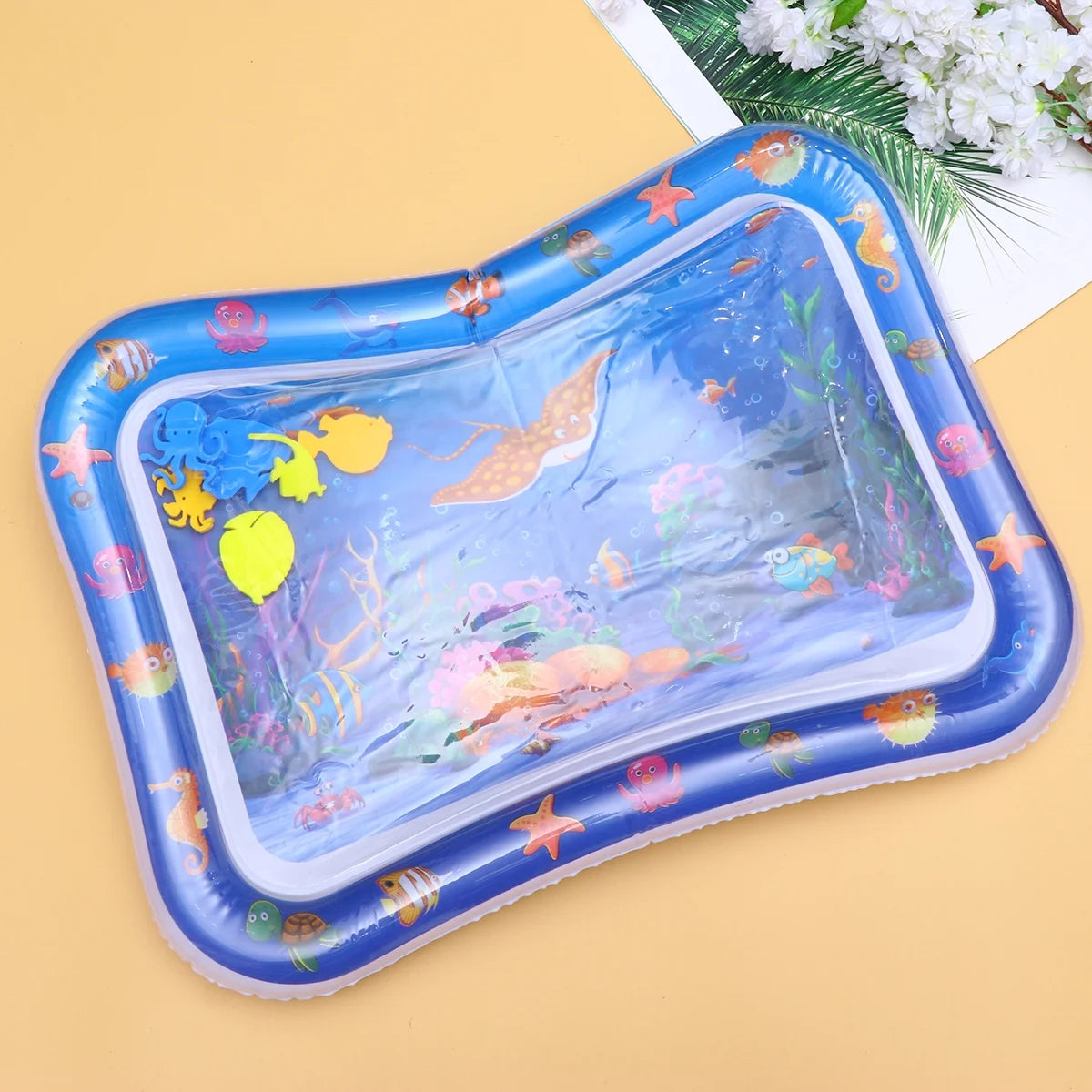 Inflatable Crawling Cushion Water Play Mat (Blue) O723215