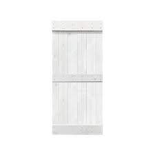 Solid Cherry Red Stained Pine Wood Interior Sliding Barn Door Slab P350