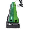 Indoor Golf Putting Green Training Mat with Auto Ball Return Y192437
