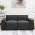 59" Chenille Loveseat Sofa with Metal Legs Y177