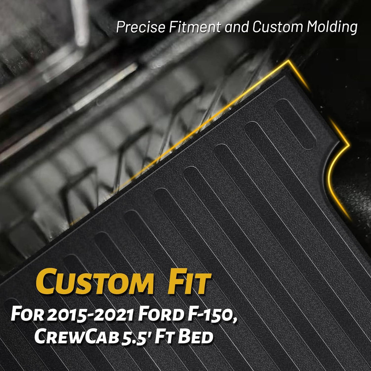 Heavy Duty Rubber Truck Bed Mat Black G777