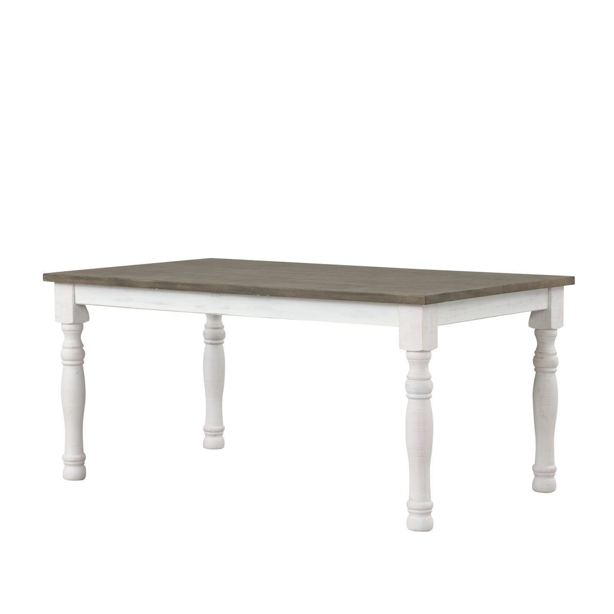5-Piece Two-tone Brown and White Dining Set Q6185