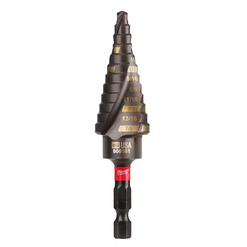 3/16 in. - 7/8 in. Titanium Step Drill Bit V3336