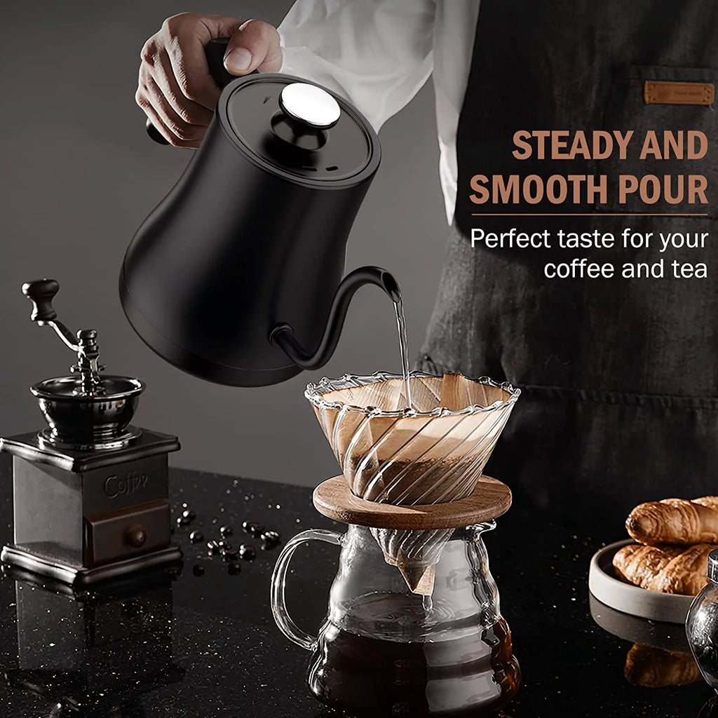 Electric Gooseneck Kettle, Stainless Steel, 1200W, 0.8L U53505