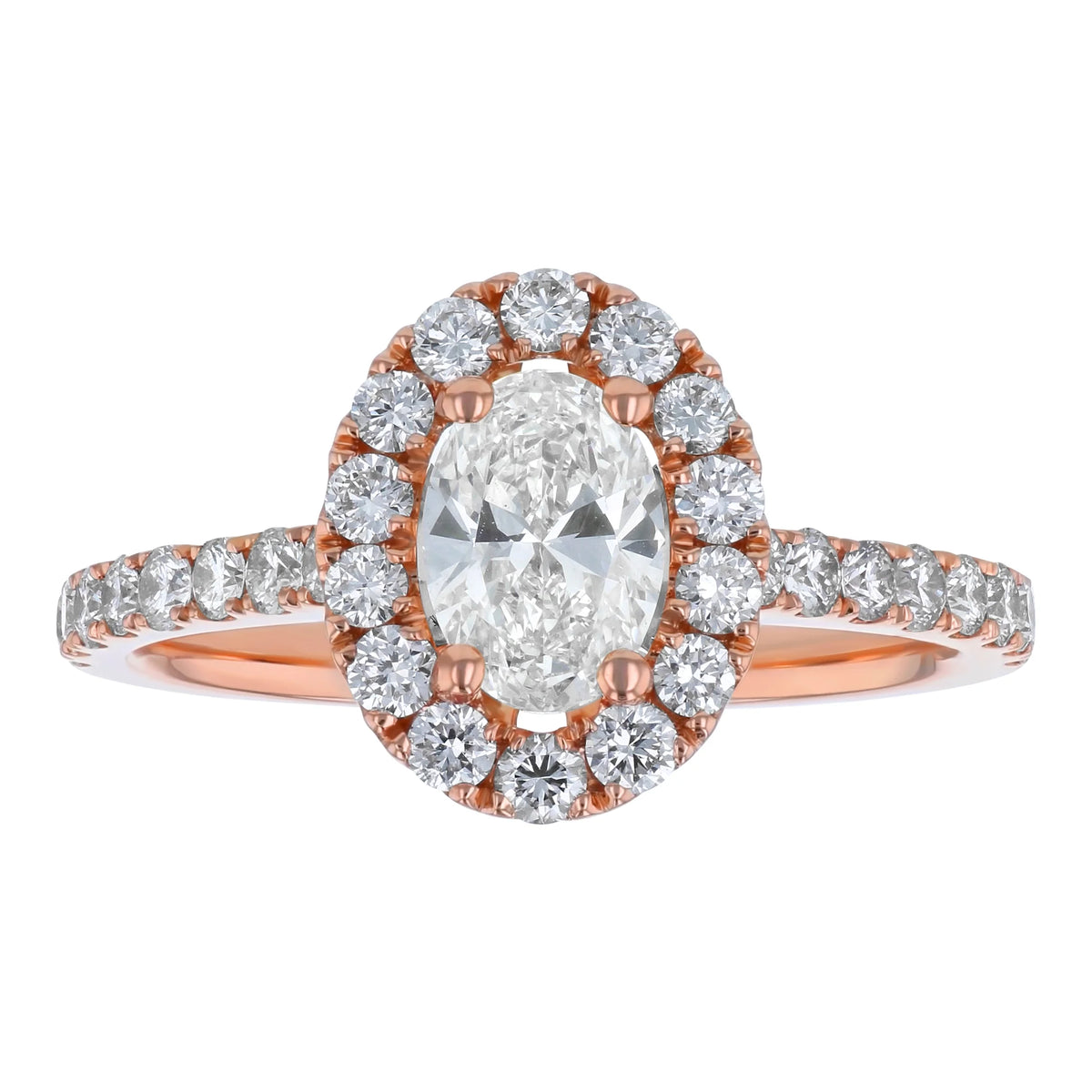 Oval-cut Halo Engagement Ring J87902