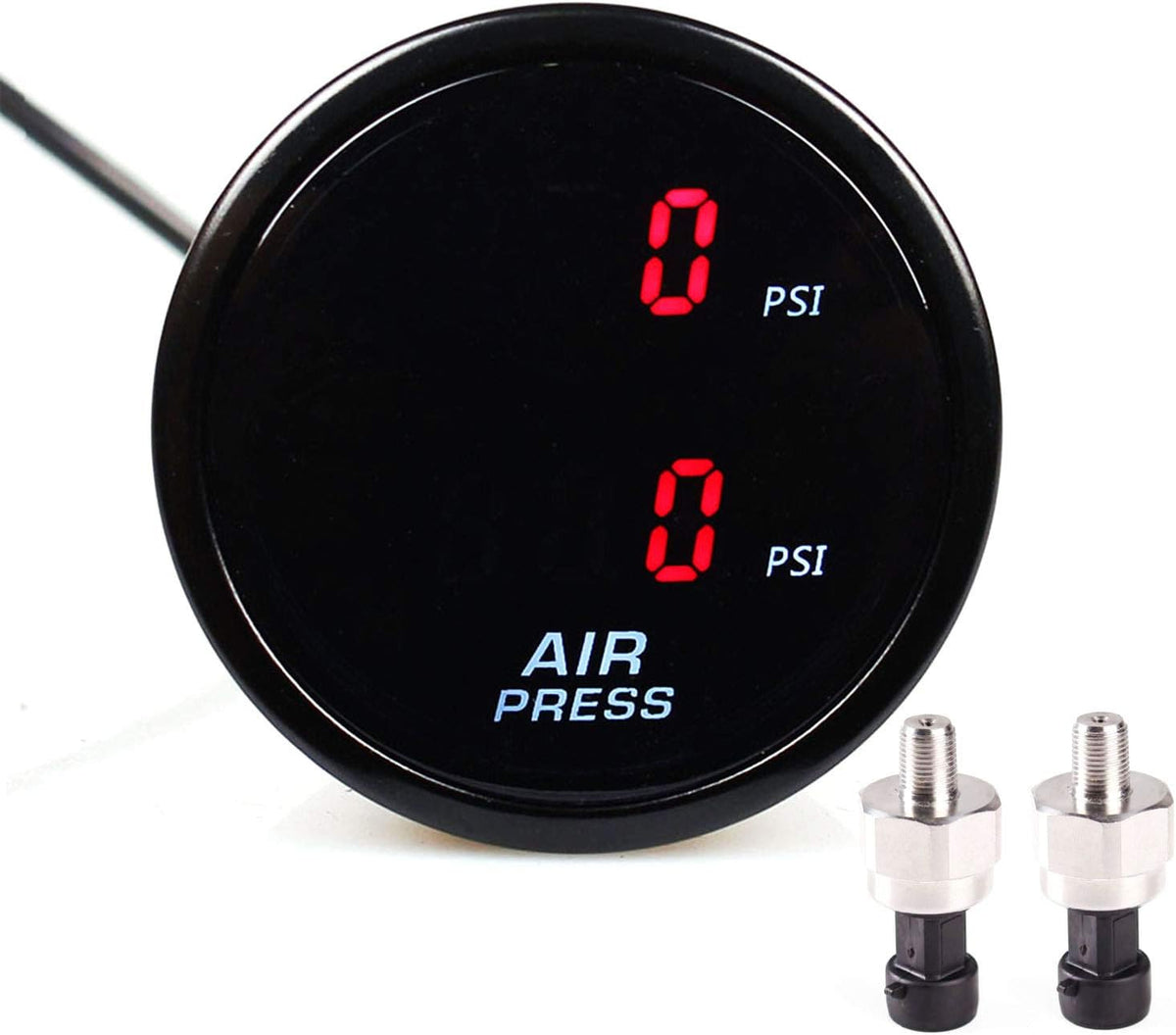2Inch 290PSI Air Suspension Pressure Gauge with 2 Sensors H286002