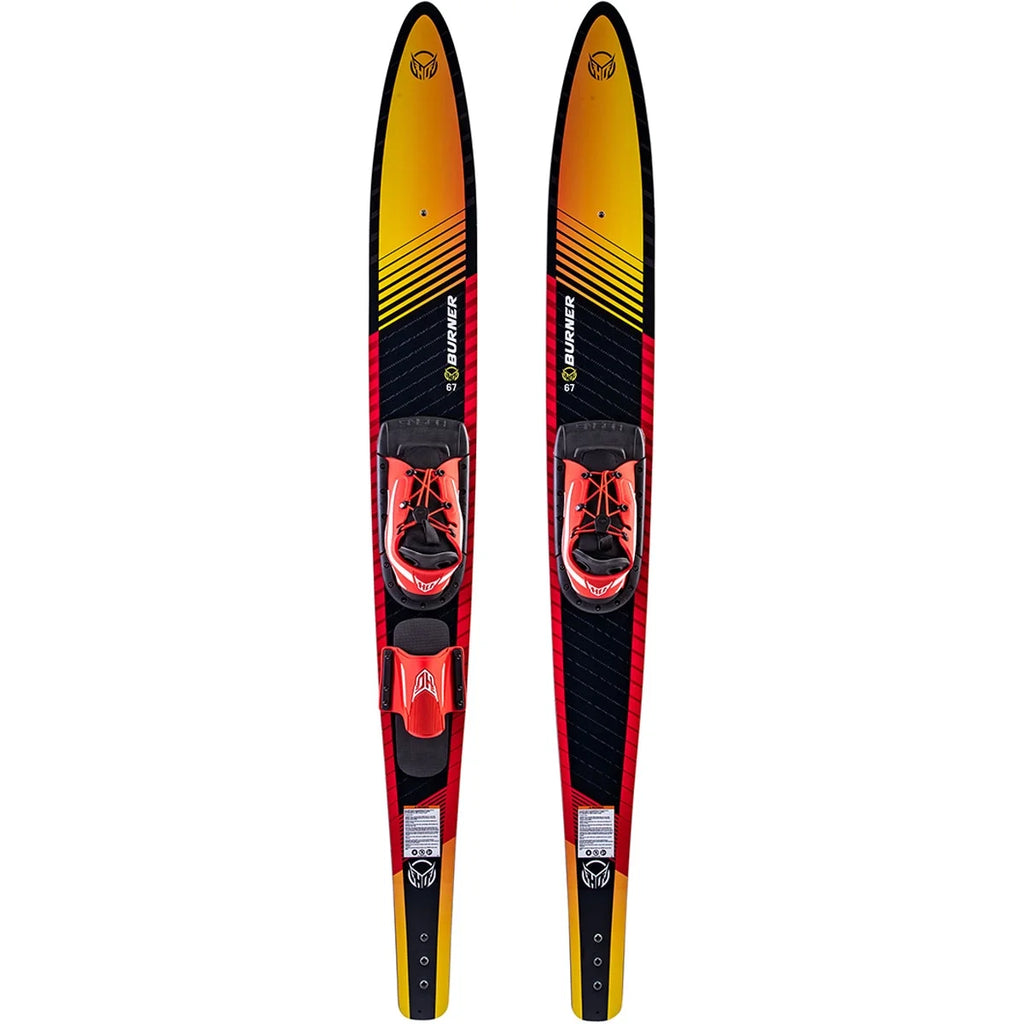 Combo Water Skis with Blaze Bindings and Rear Toe Strap Bar W394581