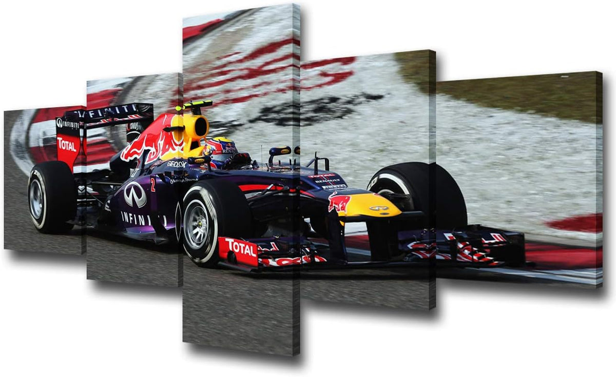 Racing Car Canvas Wall Art 60''Wx32''H Pack of 2 R1574