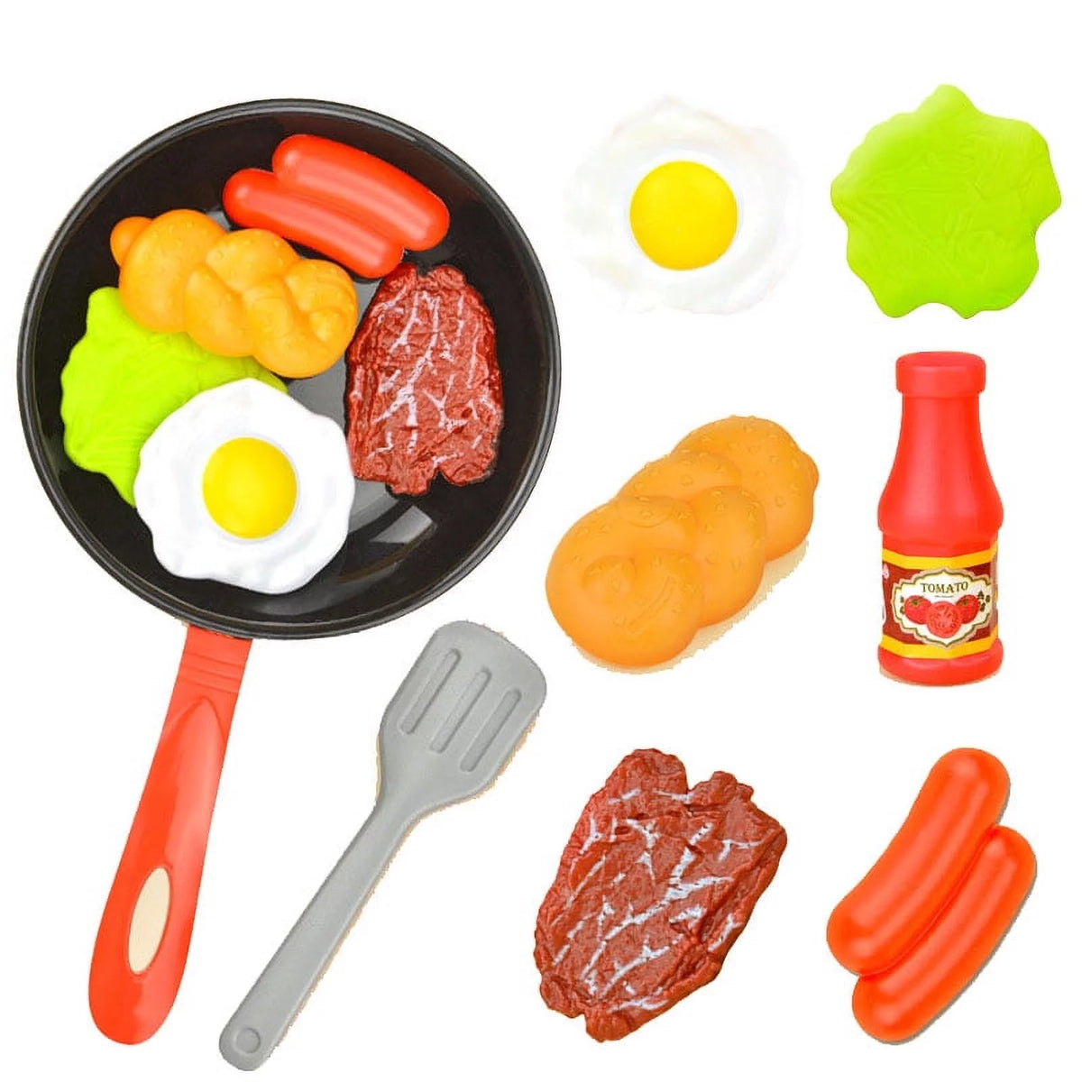 8Pcs Play Food Kitchenware Play Set X81567