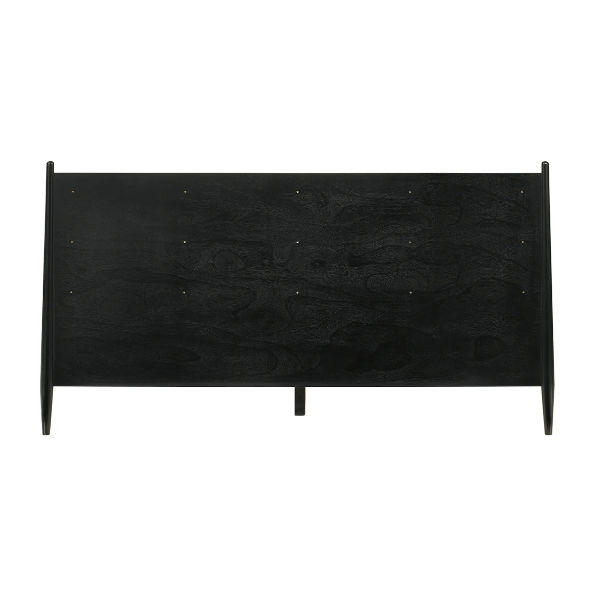 King Platform Wood Bed Frame Black I625