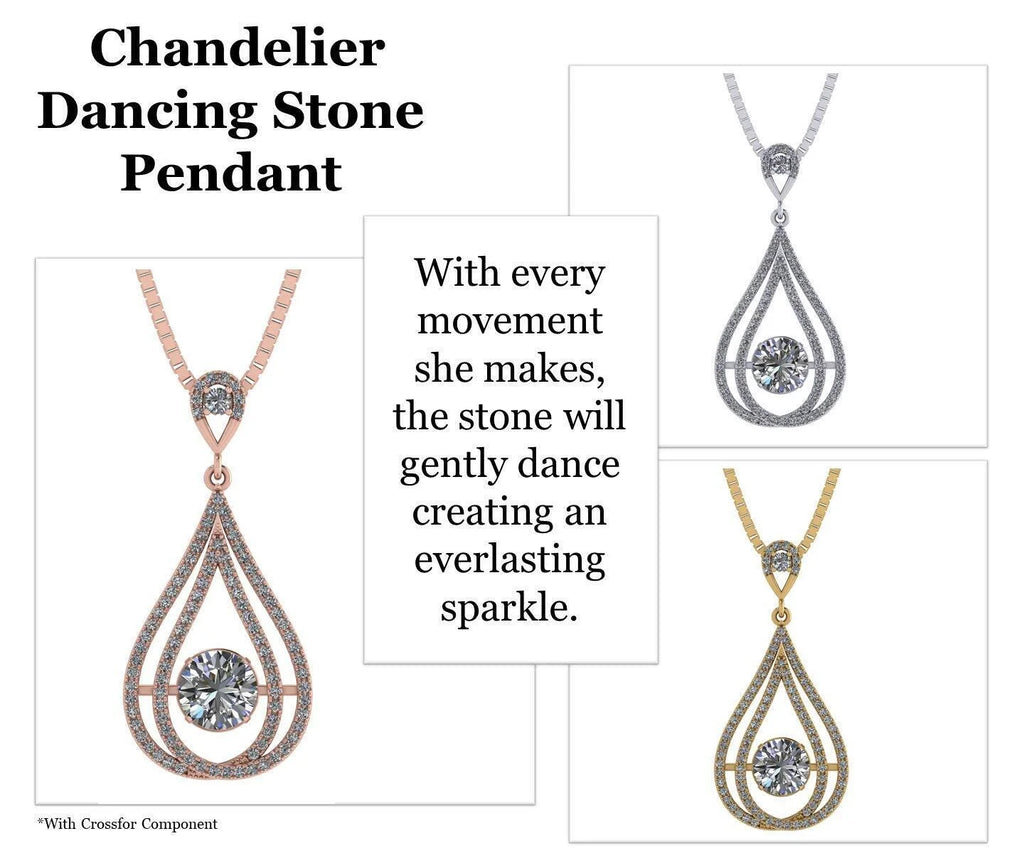 Yellow Gold Plated 925 Sterling Silver Zirconia Necklace C385702