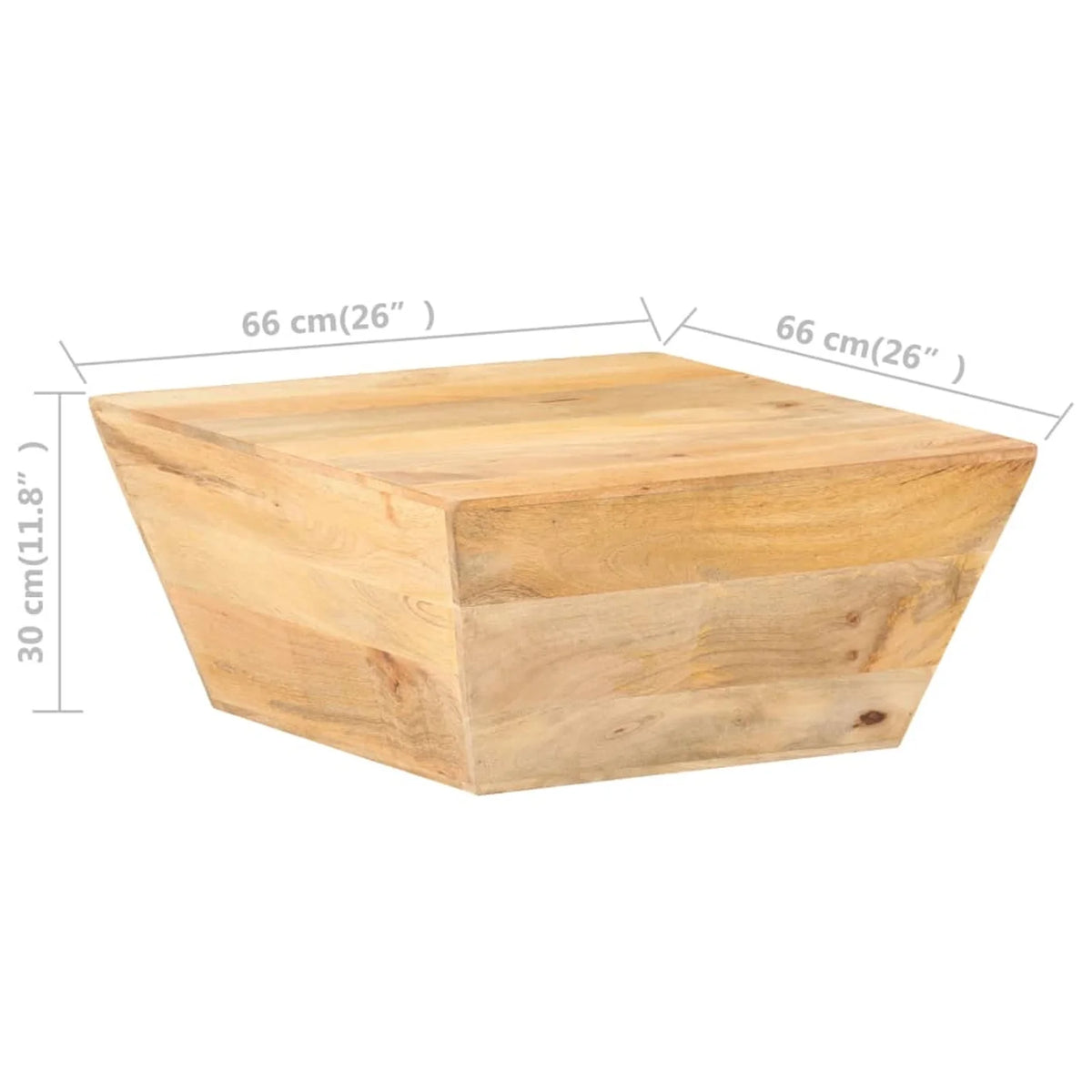 Wooden Mango Wood V-Shape Coffee Table Q253