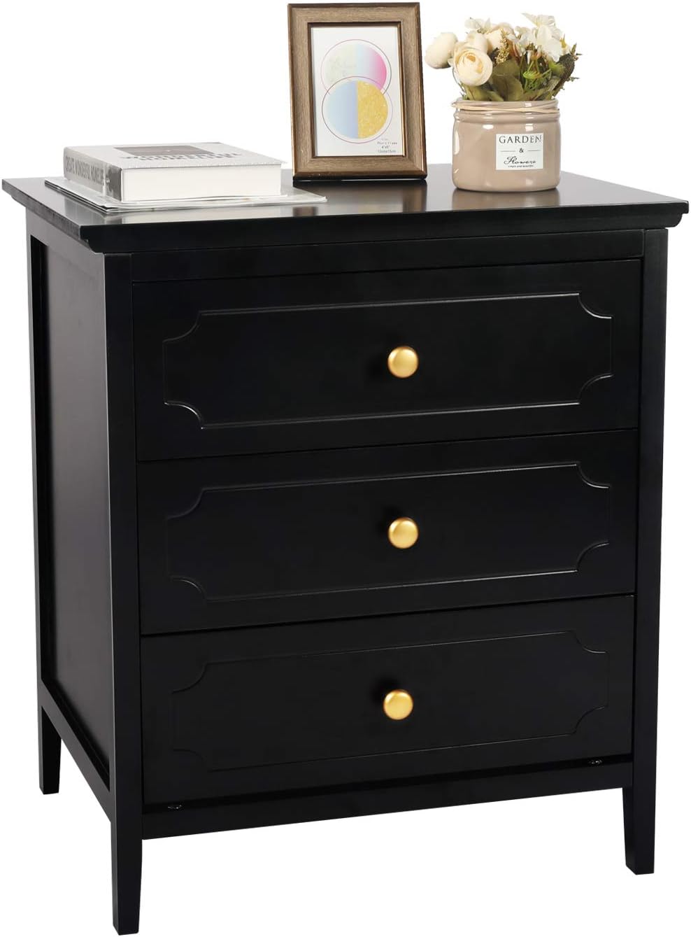 White 3 Drawer End Table 2 Set T419