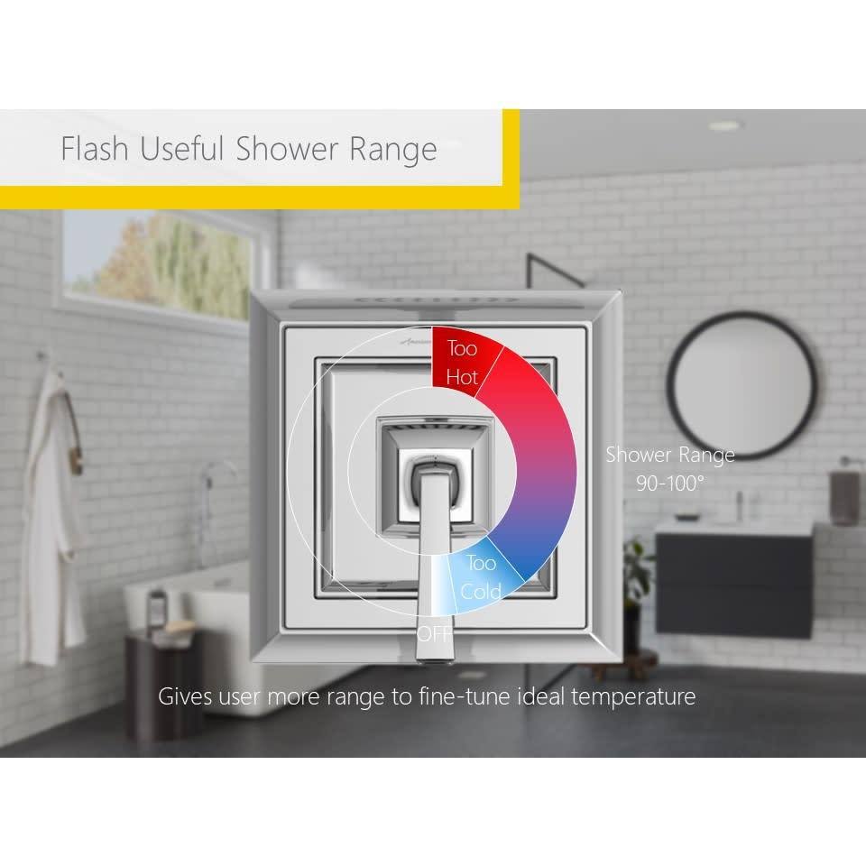 Polished Chrome Shower Trim Kit with Shower Head and Cartridge T57981