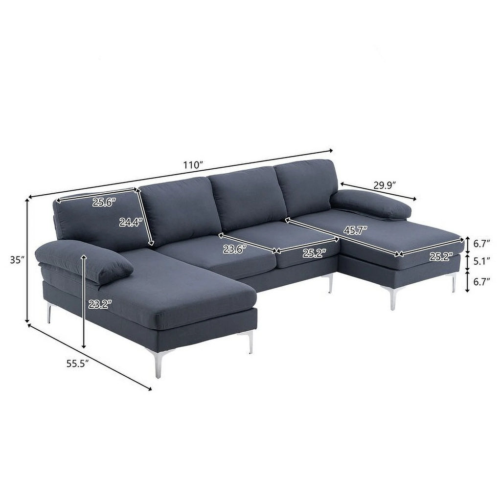 Black 4 Sectional Sofas W953172