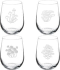 Set Of 4 Stemless Wine Glass M6456