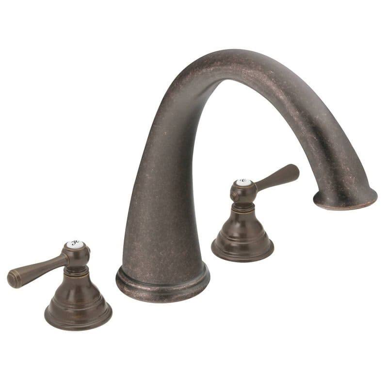 Two Handle High Arc Roman Tub Faucet Chrome B703