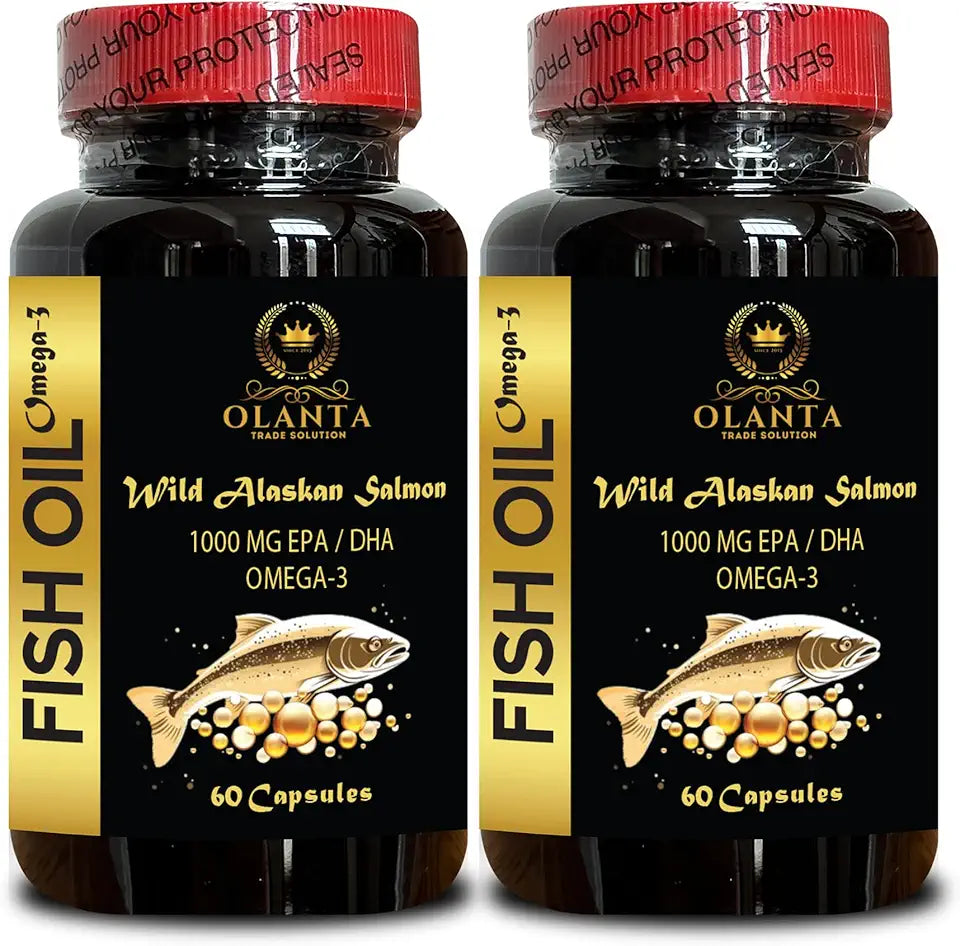 Wild-Caught Omega 3 Fish Oil Capsules 120 Capsules M72244