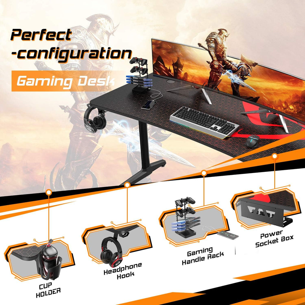 60 inch Gaming Desk with Mouse Pad N678