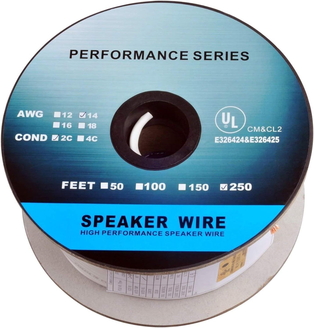 250 Feet 14AWG 2-Conductor Loud Speaker Cable V56912