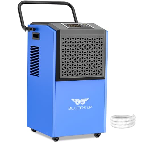 190 Pints Commercial Dehumidifier with Drain Hose and Water Reservoir A74779
