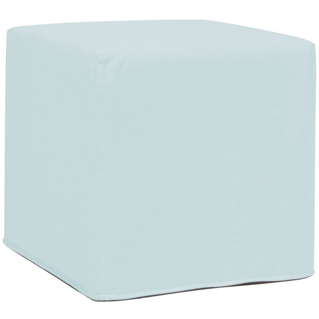 Turquoise No Tip Block Ottoman L525499