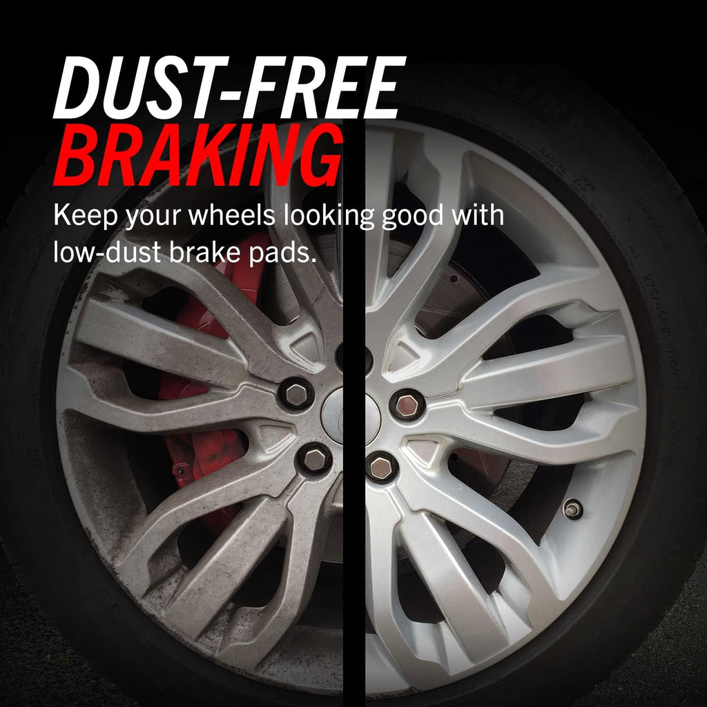 Front Z23 Carbon Fiber Brake Pads with Drilled & Slotted Brake Rotors Kit S727