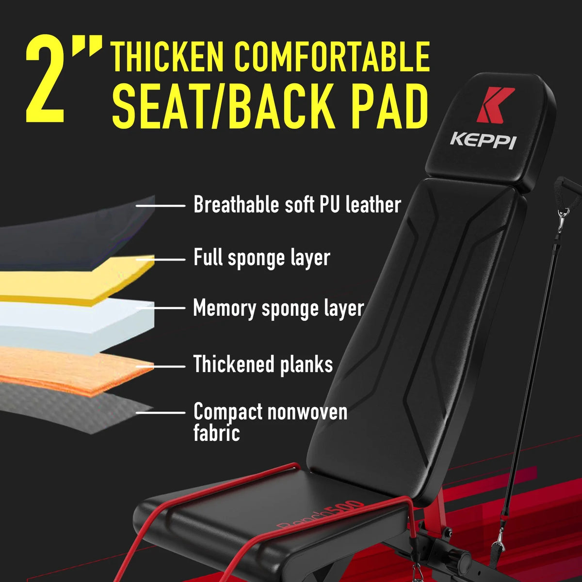 Adjustable Foldable Weight Bench for Home Gym G1871