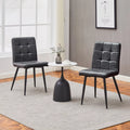 Faux Leather Upholstered Dining Chair Set of 2 Z3350
