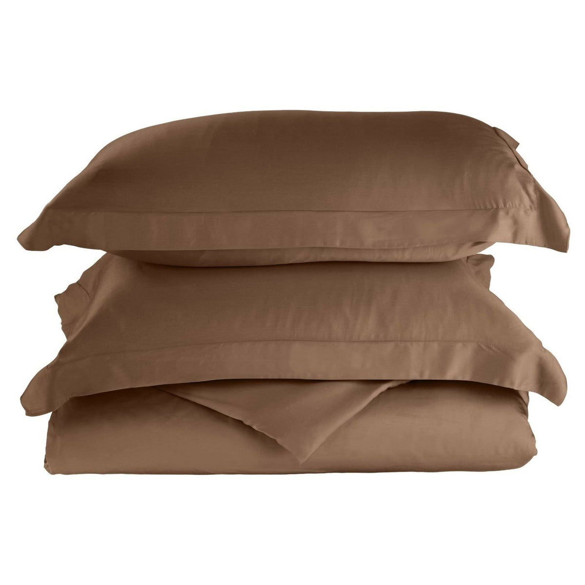 King Taupe Solid Duvet Cover Set K721007