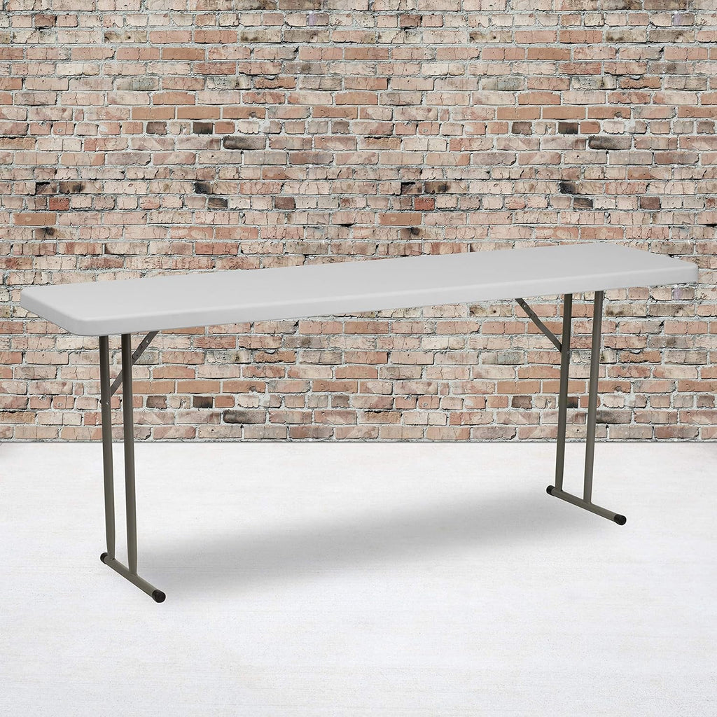 6-Foot Rectangular Plastic Folding Table with Locking Legs K554