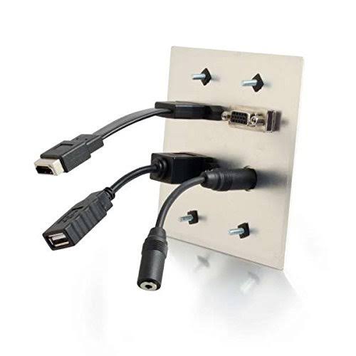HDMI VGA 3.5mm USB Wall Plate Z62209