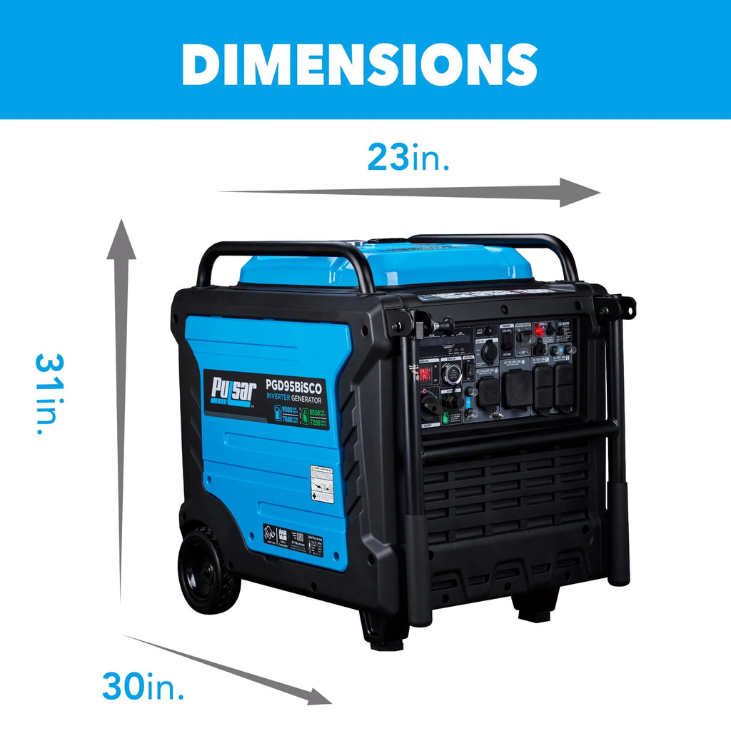 9,500 Watt Dual Fuel Inverter Generator F542561